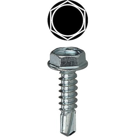 Dottie Self Drilling Screw Kit, Zinc Plated Finish, Carbon Steel, Hex Washer Head Hex Drive TK810